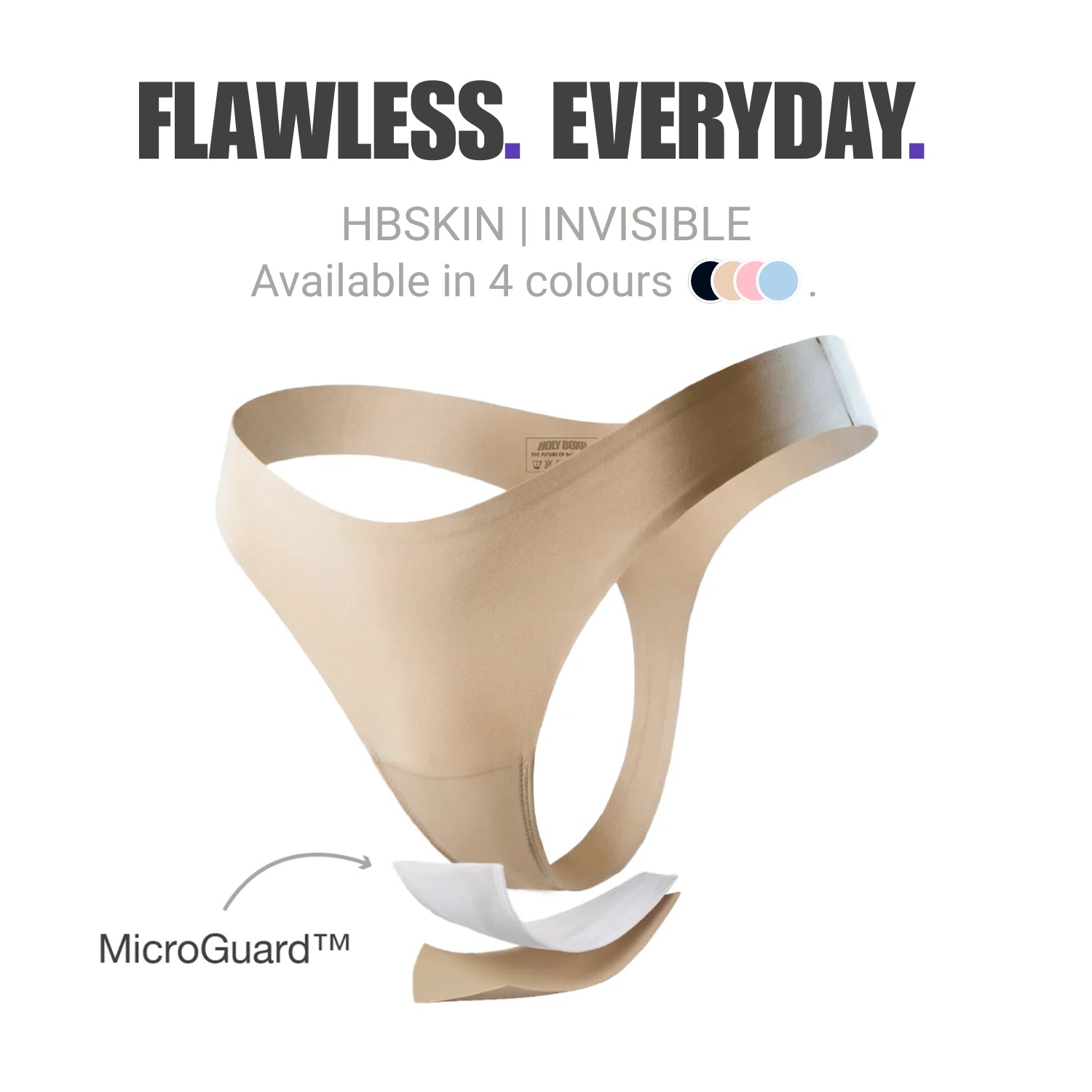 Invisible Thong in colour nude