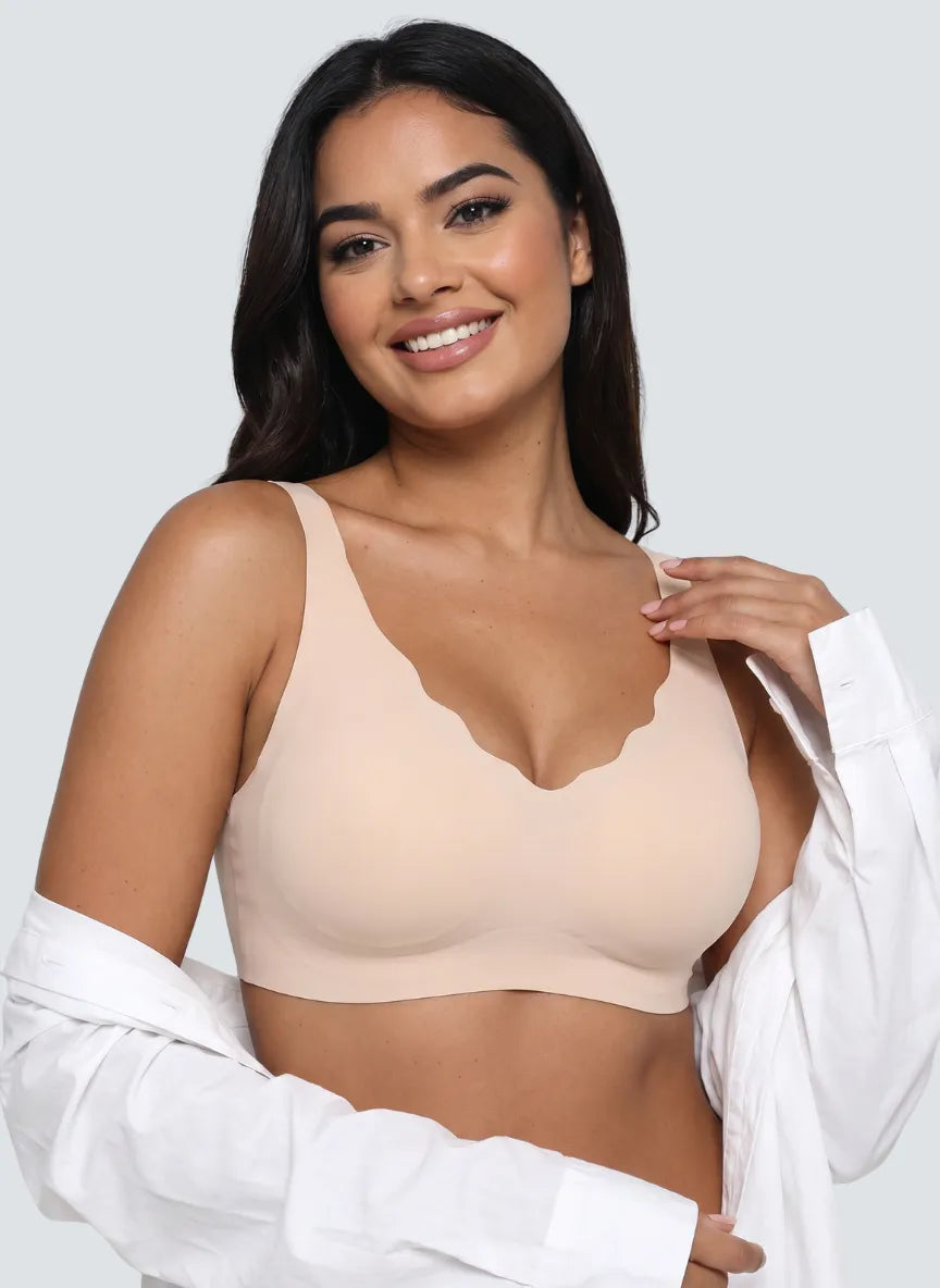Soutien-gorge en gelée festonnée sans coutures