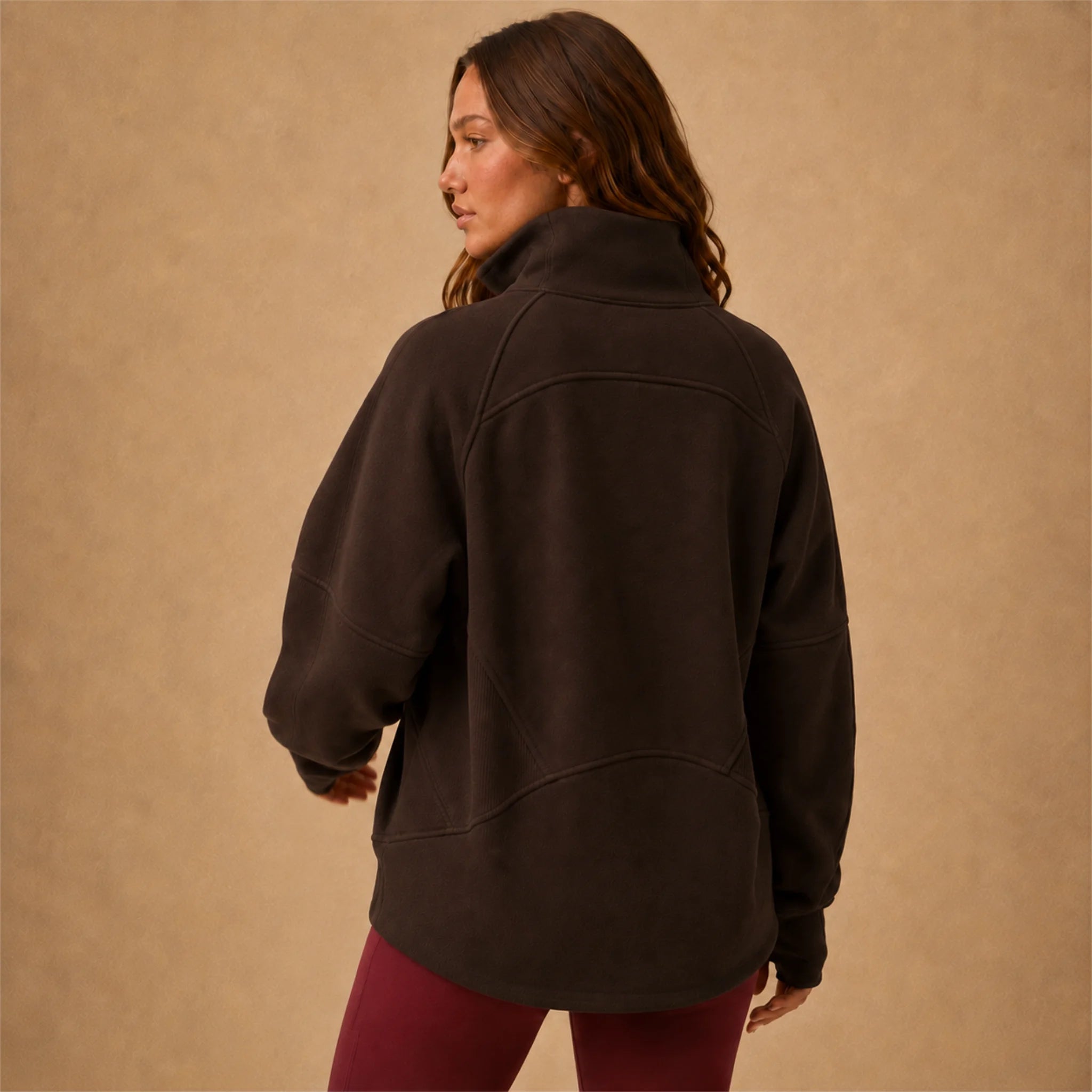 THE CLOUD-FLEECE OVERSIZED HALF-ZIP