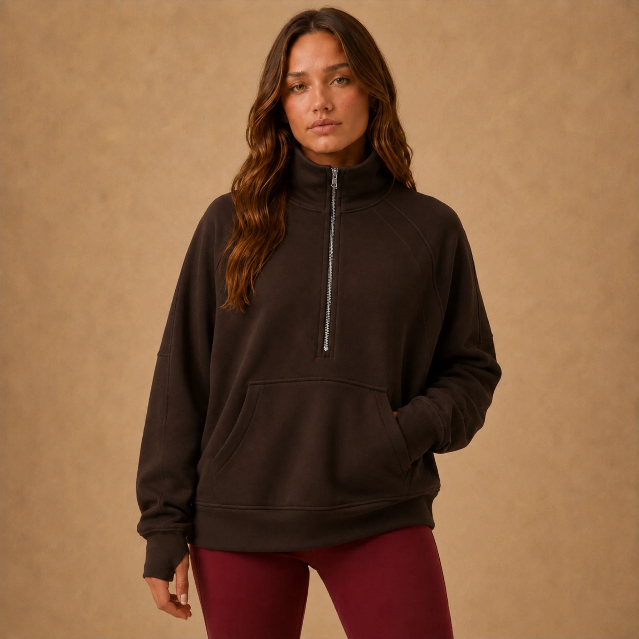THE CLOUD-FLEECE OVERSIZED HALF-ZIP
