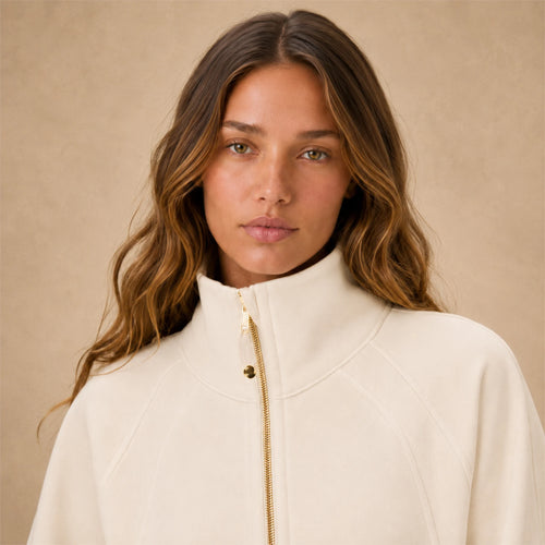 THE CLOUD-FLEECE OVERSIZED HALF-ZIP